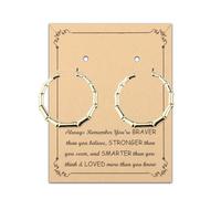 FUSTMW Bamboo Shaped Earrings Bamboos Hoop Earrings For Women 80s 90s Jewelry Gifts Party Accessories Gifts, Zinc, No Gemstone