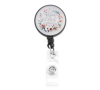 FUSTMW Christian Badge Holder Retractable Clip Religious Baptism Gifts Faith Based Gifts for Teacher Office Nurse Doctor (Christian Badge)