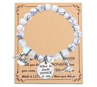 FUSTMW Dance Bracelet Dancer Gifts Ballerina Jewelry Dance Team Inspiration Gifts Dancer Lovers Gifts for Dancers Friends (when in doubt dance bracelet)
