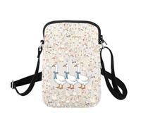 FUSTMW Goose Gifts Goose Crossbody Purse Silly Gooses Gifts for Animal Lovers Sling Bag with Strap Messenger Bag, Egoose Bag C