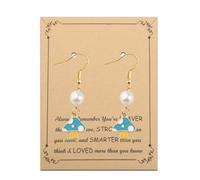 FUSTMW Mushroom Earrings for Women Dangle Mushroom Gifts for Mushroom Lovers Jewelry Mushroom Inspired Gifts Fungi Gifts, Zinc, No Gemstone