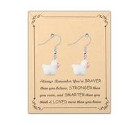 FUSTMW Octopus/Squirrel/Seal/Frog/Sheep/Pig/Elephant/Koala Dangle Earrings Cute Resin Animal Earring Animal Jewelry Gift, Zinc, No Gemstone