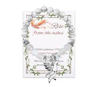 FUSTMW Phoenix Gifts for Women Phoenix Charm Bracelet Phoenix Jewelry Phoenix Rising Gifts Phoenix Bird Gifts Firebird Gifts, L, Copper, no gemstone