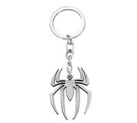 FUSTMW Spider Keychain Super Inspired Hero Jewelry for TV Movie Fans Halloween Spider Gifts, Silver, L, Modern