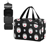 Fustylead Hedgehogs with Hearts Empty Travel First Aid Bag Large Home Medication Bag with Zipper for Pills,Vitamin,Fish Oil,Supplements for Women and Men