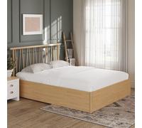 Fusum Double Ottoman Bed Oak 6 x 7ft