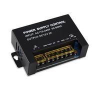 FUSYTULY DC 12V Access Control Power Supply Switch 3A Output AC110V-240V Input Metal Power Source Supplier Adapter with Time Delay for Electric Door Locks Video Intercom System