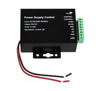 FUSYTULY DC12V 5A Door Access Control Power Supply Switch AC100V-240V Input NO/NC Output Control 2PCS Electric Locks, Power Supplier Adapter with Time Delay for Video Intercom System