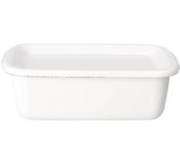 Futa-zuke M size enamel deep Noda enamel white series storage containers rectangle (Japan import / The package and the manual are written in Japanese)