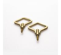 Futagami Zenmai Diamond Decorative Brass Wall & Coat Hooks - Set of 2