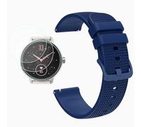 Futanwei DR03 Smartwatch Accessories - [Solid Color] Quick Release Watch Band (Replacement Band Strap) with [3 Pack] Screen Protector (Not Glass) Compatible for KIBFLE YMZ Smart Watch DR03 (1.27")