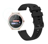 Futanwei DR06 Smartwatch Accessories - Quick Release Watch Band with [3 Pack] Screen Protector (Not Tempered Glass), Replacement Bands Strap Compatible for Fitpolo TOOBUR Smart Watch DR06 1.27"