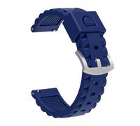 Futanwei for Amazfit Active 2 Square Smart Watch Band 20mm [Silver Stainless Steel Buckle] Replacement Wristband for Women Men [Quick Release] Silicone Watch Bands for Amazfit Active 2 Square, Blue