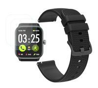 Futanwei for Spade & Co Health4 Smartwatch Accessories - Quick Release Watch Band (Replacement Band Strap) with [3 Pack] Screen Protector (Not Glass) Compatible for Spade & Co Health Smartwatch 4