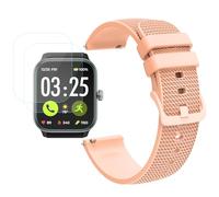 Futanwei for Spade & Co Health4 Smartwatch Accessories - Quick Release Watch Band (Replacement Band Strap) with [3 Pack] Screen Protector (Not Glass) Compatible for Spade & Co Health Smartwatch 4