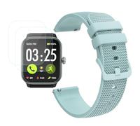 Futanwei for Spade & Co Health4 Smartwatch Accessories - Quick Release Watch Band (Replacement Band Strap) with [3 Pack] Screen Protector (Not Glass) Compatible for Spade & Co Health Smartwatch 4