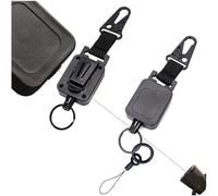 Futanwei GPS Units Anti-Loss Carabiner for Garmin inReach Messenger Plus, Messenger, Mini 3 Plus, Mini 3/2 Satellite Communicator | Retractable Keychain Belt Clip Carabiner with Split Ring Strap
