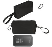 Futanwei Wi-Fi Travel Router Carrying Pouch for GL.iNet MUDI 7 (GL-E5800), RoamWiFi 4G R10, SIMO Solis Edge, NETGEAR Nighthawk M7, GlocalMe Numen Air | Universal Zipper Storage Bag Case & Carabiner