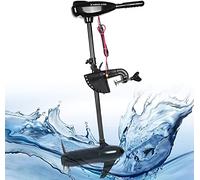Futchoy 80LB Electric Trolling Motor 12V with 8 Gears & Telescopic Handle | 1850kg Traction Outboard Motor, 5 Forward+3 Reverse, 800W Fishing Boat Engine, 10 Angle, In Saltwater, 36" Glass Fiber Shaft