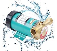 Futchoy Booster Pump 120W Pressure Booster Pump Hot & Cold Water, 25L/min, 15m Head, Black/Blue, Modern, Compact