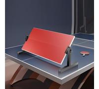 Futchoy Table Tennis Rebound Board 66x33cm - Adjustable Angle & Height Desktop Ping Pong Trainer, Solid Wood & Galvanised Steel Practice Board, Sparring Return Board for Solo Training, Improves Skills