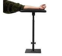 Futchoy Tattoo Armrest Stand, Legrest Bracket with Soft PU Sponge Padding & 360° Swivel Top, Portable Arm Rest Stand 22.05-34.65in Adjustable Height for Beauty Salon, Studio, Home Use