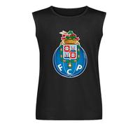 Futebol Clube Do Porto Black Vest T-Shirt Sleeveless Tee Graphic Men Tank Top M