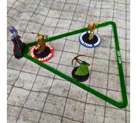 Futhark Area of Effect Spell Templates, Set of 16 - Acrylic AOE Damage Marker for DND and Other RPG