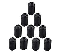 Futheda 10pcs Clip on Ferrite Ring Core Anti-interference High-frequency Filter RFI EMI Noise Suppressor with 7mm Inner Diameter Ferrite Cable Clip Black