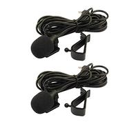 Futheda 2 Pack 3.5mm Portable Car External Microphone Assembly Mic Compatible with Car Vehicle Head Unit Bluetooth Enabled Stereo Radio GPS DVD Laptop Enabled Stereo Player with 3m Cable Plug and Play