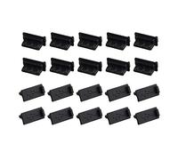 Futheda 20Pcs Universal Silicone USB 2.0/3.0 Port Plug Cover Cap Female Jack Interface Anti Dust Protector Compatible with Tablet PC Notebook Laptop