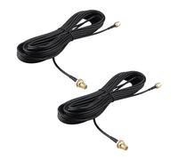 Futheda 2PCS RP-SMA Male to RP-SMA Female WiFi Antenna Extension Cable Bulkhead Mount RG174 Coaxial Cable 9m/29.5 feet for WiFi Router Gateway FPV Antenna Wireless Lan PCI Card IP Security Camera