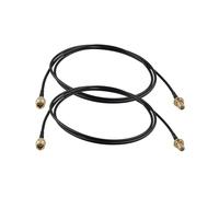 Futheda 2PCS RP-SMA Male to RP-SMA Female WiFi Antenna Extension Cable Bulkhead Mount RG174 Coaxial Cable 1m/3 feet for WiFi Router Gateway FPV Antenna Wireless Lan PCI Card IP Security Camera