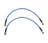 Futheda 2pcs SMA Male to SMA Male RG402 0.141" Semi Flexible Coaxial Cable Low Loss Jumper Cable 30cm/11.8inch for VNA Vector Network Analyzer Antenna Analyzer Spectrum Analyzer RF Signal Generator