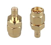 Futheda 2PCS SMA Male to SMB Male Coaxial Adapter RF Connector Compatible with Wi-Fi Router Radio Transceiver Wireless LAN Device GPS External Antenna RF Application Telecom WLAN Broadcast FPV Drone