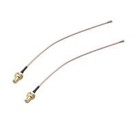 Futheda 2pcs U.FL IPX to RP-SMA Female Bulkhead Mount WiFi Antenna Adapter RG178 Coaxial Pigtail Cable 15cm/6inch for WiFi Router Wireless Mini PCI Express Network Card Adapter Hotspot Modem