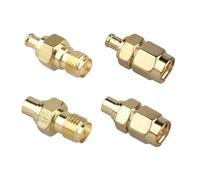 Futheda 4PCS SMA to MCX Connectors Kit RF Coaxial Adapter Male to Female MCX Coupler Antenna Low Loss Coaxial Cable Adapter for Networks Wifi Router Radio scanners Audio Video
