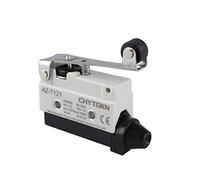 Futheda Horizontal Limit Switch AZ-7121 TZ-7121 Micro Momentary Long Hinge Roller Lever Actuator AC 380V 10A Single Pole Switch Panel Mount 1NC+1NO