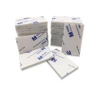 futhis Heavy duty double-sided adhesive pad for outdoor and indoor installation, double-sided tape, heavy-duty adhesive pad, strong double-sided tape, 30 pieces - hanging tape, 50 x 30mm (white)