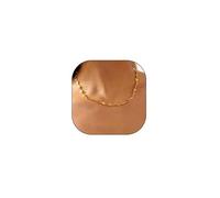 FUTIMELY 14K Gold Plated Heart Statement Necklace for Women,Sliver Thin Love Chain Choker Necklace for Mom,Simple Trendy Jewelry Accessories, S, Zinc, No Gemstone