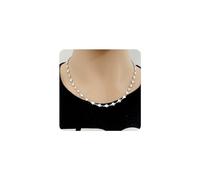 FUTIMELY 14K Gold Plated Heart Statement Necklace for Women,Sliver Thin Love Chain Choker Necklace for Mom,Simple Trendy Jewelry Accessories, S, Zinc, No Gemstone