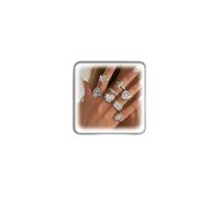 FUTIMELY 8Pcs Gold Chunky Virgin Mary Flower Heart Ring Set for Women, Vintage Stackable Geometric Textured Crystal Cross Open Ring Trendy Jewelry Party Gifts, Metal, No Gemstone