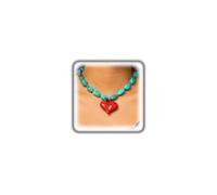 FUTIMELY Boho Chunky Puffy Resin Heart Pendant Choker Necklace for Women, Y2k Vintage Adjustable Geometric Irregular Beaded Statement Necklace Trendy Party Gifts, L, Alloy Steel, No Gemstone