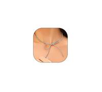 FUTIMELY Dainty Bead Bowknot Necklaces,Minimalist Small Ball Bow Personalized Metal Choker,Vintage Gold Big Bowknot Collarbone Necklace for Women Ladies, S, Alloy Steel, No Gemstone