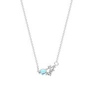 FUTIMELY Moon Star Planet Necklace for Women,Dainty Natural Moonstone Necklace Crescent Moon Necklace Trendy Simple y2k Jewelry for Christmas Gifts, Zinc, No Gemstone