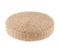 Futon Cushion Floor Yoga Meditation Meditation Pier Round Tea Ceremony Pier Balcony Pastoral Thick Round Edge Tatami Mat Sit for Yoga & Mindfulness(30 X 30 X 5cm)