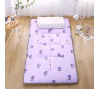 Futon Floor Mattress Folding Roll Up Tatami Mattress,Single/Twin/Queen/King Size Japanese Futon Mattress Camping Mattress with Non-Slip Backing (Purple,120x200cm)