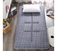 Futon Floor Mattress Folding Roll Up Tatami Mattress,Single/Twin/Queen/King Size Japanese Futon Mattress Camping Mattress with Non-Slip Backing (Brown,150x200cm)