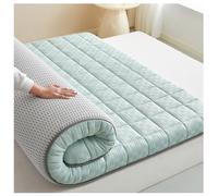 Futon Mattress, Padded Japanese Floor Mattress Extra Thick Folding Sleeping Pad Breathable Floor Lounger Guest Bed for Camping Couch,Green,120x200cm