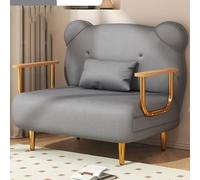 Futon Sofa Bed Convertible Recliner Lounge Set, Modern Folding Floor Sofa with Back Support, Shaped Cloud Couch with Pillow and Armrests for Living Room